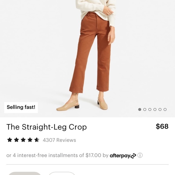 Everlane Straight Leg Crop - Picture 1 of 2